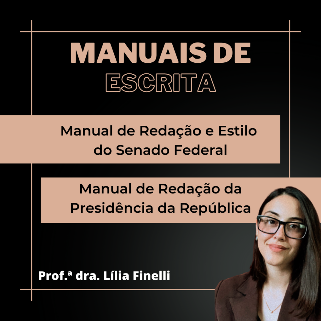 Manuais de redação do senado e da presidência